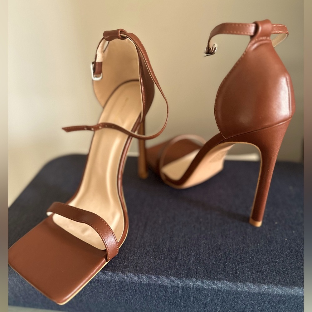 Square Toe Heeled Sandals